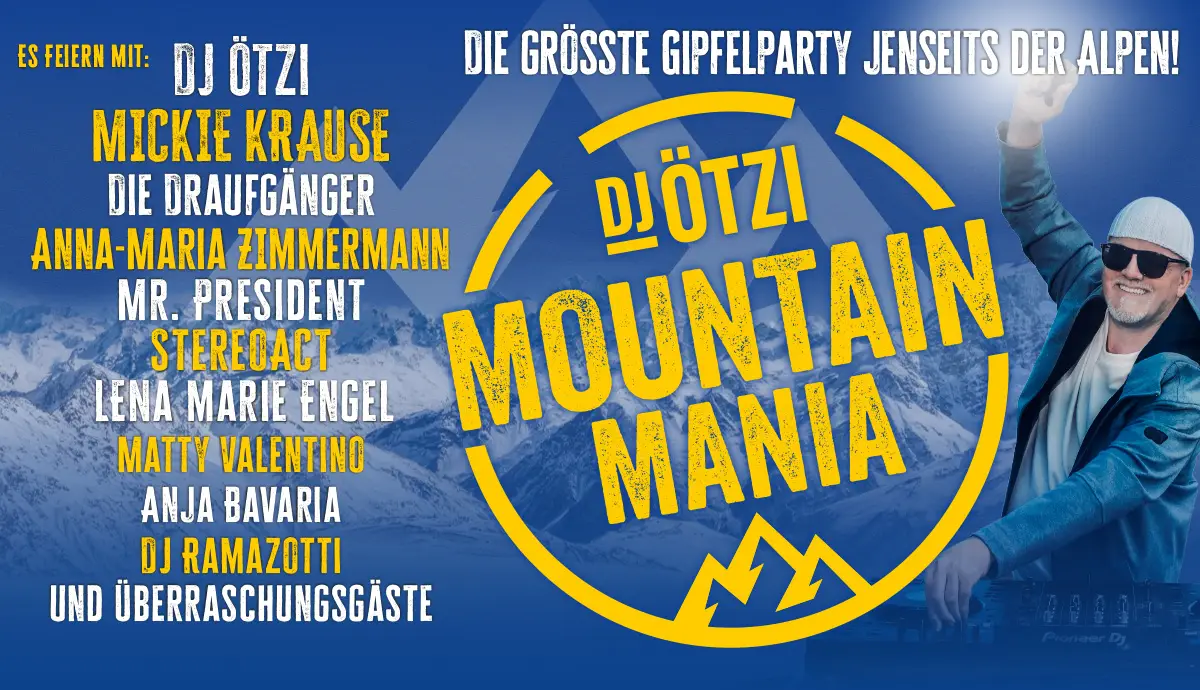 MOUNTAIN MANIA Die größte Gipfelparty jenseits der Alpen! 
