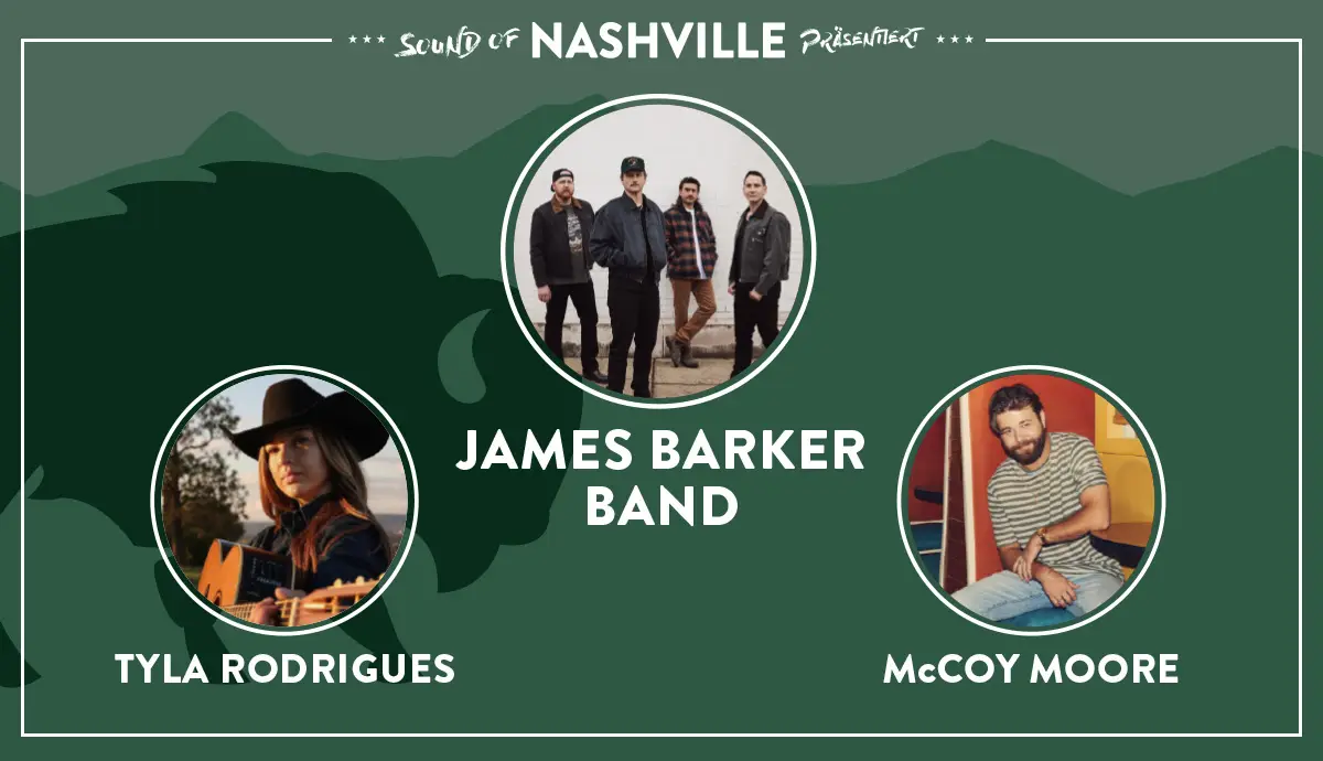 JAMES BARKER BAND, TYLA RODRIGUES, McCOY MOORE  