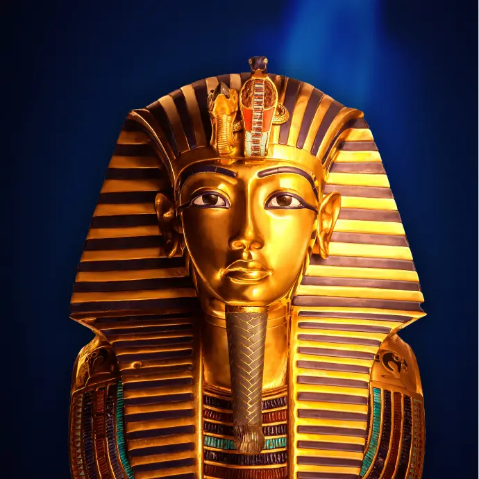 Künstler-Foto von Tutanchamun: