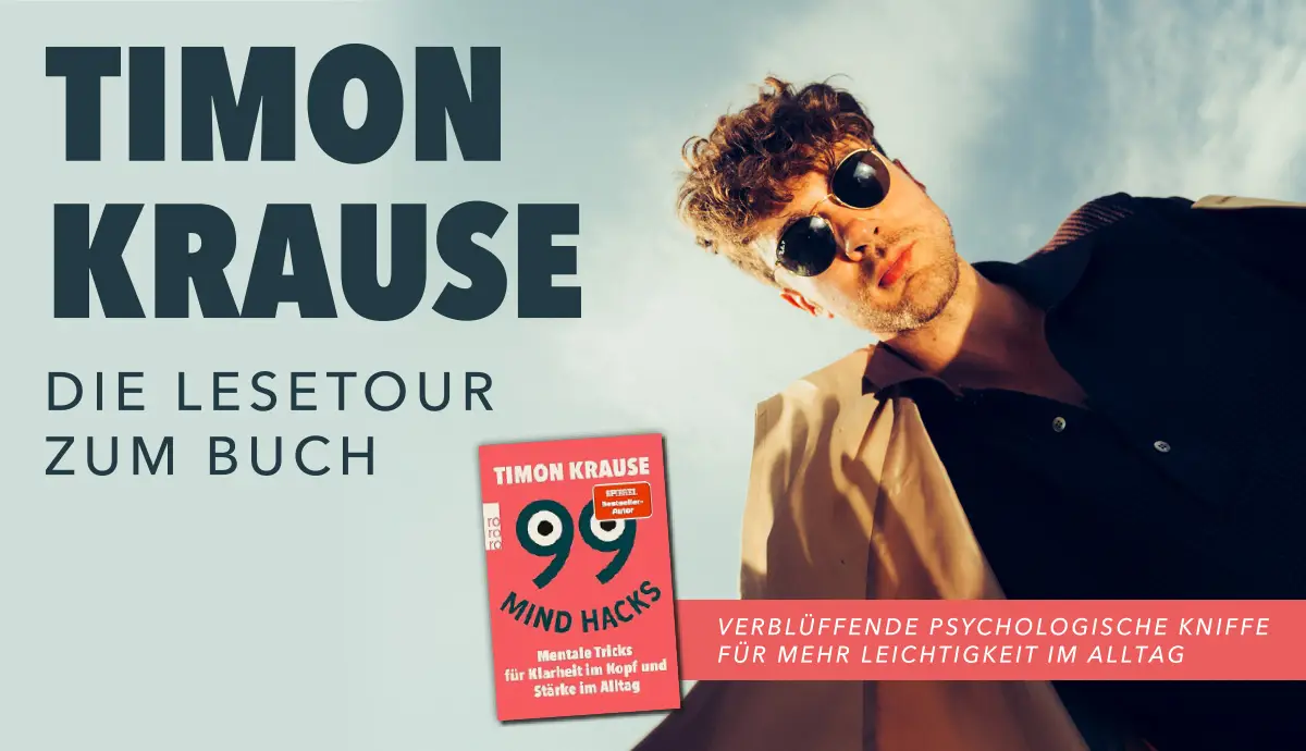 Die Lesetour 99 Mind Hacks Tour Herbst 2026