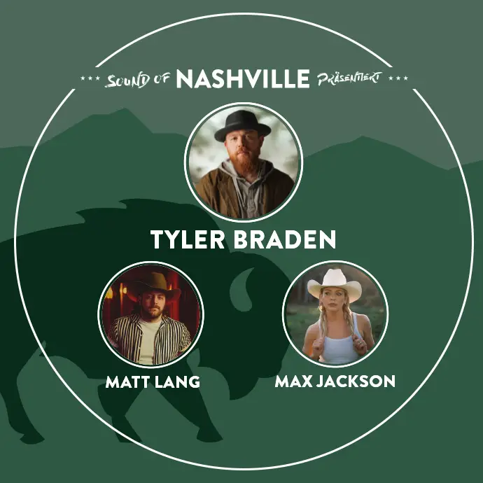 Tour-Foto von TYLER BRADEN, MATT LANG, MAX JACKSON in square Format