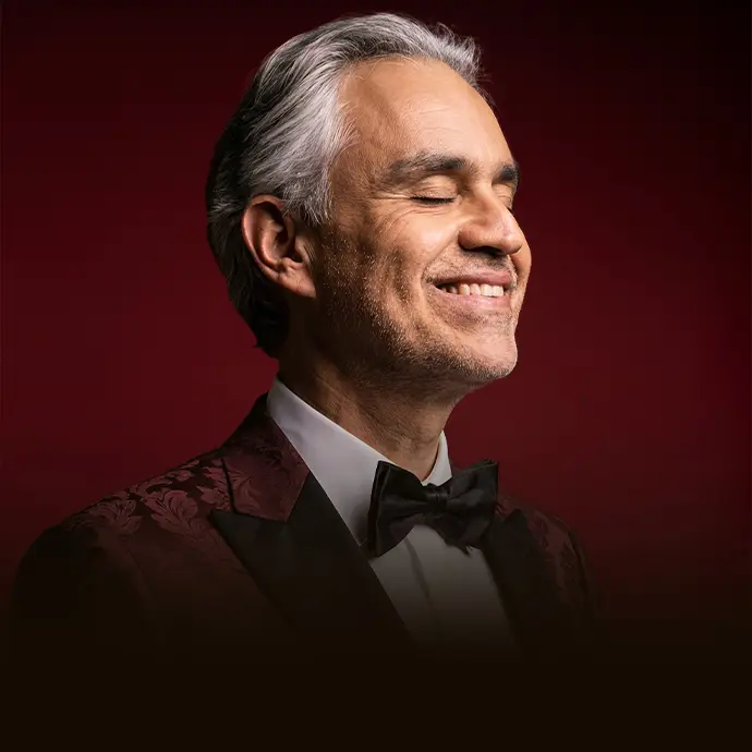 Künstler-Foto von Andrea Bocelli in square Format
